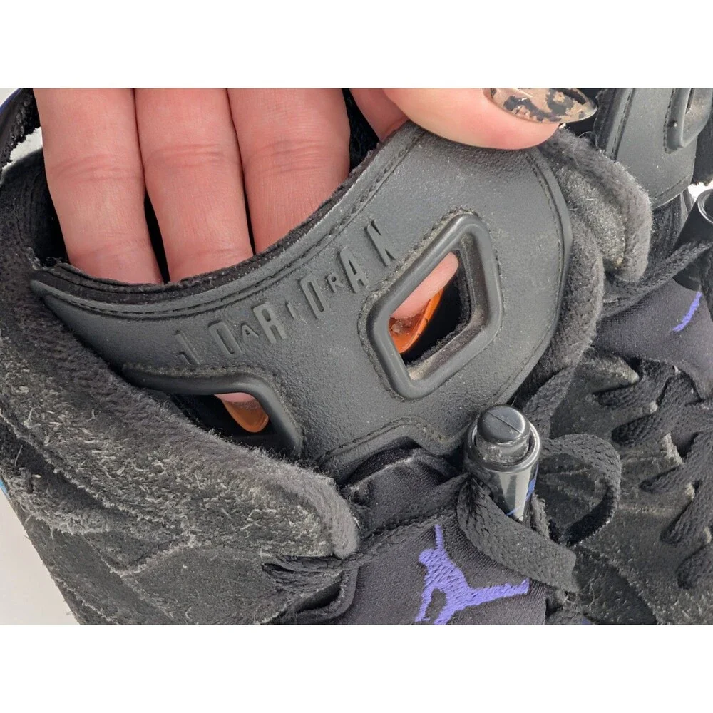 Nike Air Jordan 6 Retro Aqua Size 7 Y Boys Basketball Sneakers Fair Condition